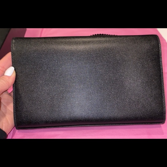 AUTHENTIC Saint Laurent Large Kate Woc- Black - Picture 4 of 7